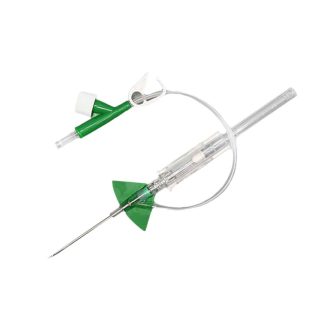 Safety Integrated Cannula - 18g - Dual Port without Needle-Free Device