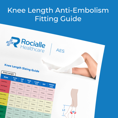 Rocialle Healthcare Anti Embolism Stocking Fitting Guide for Knee Length Stockings